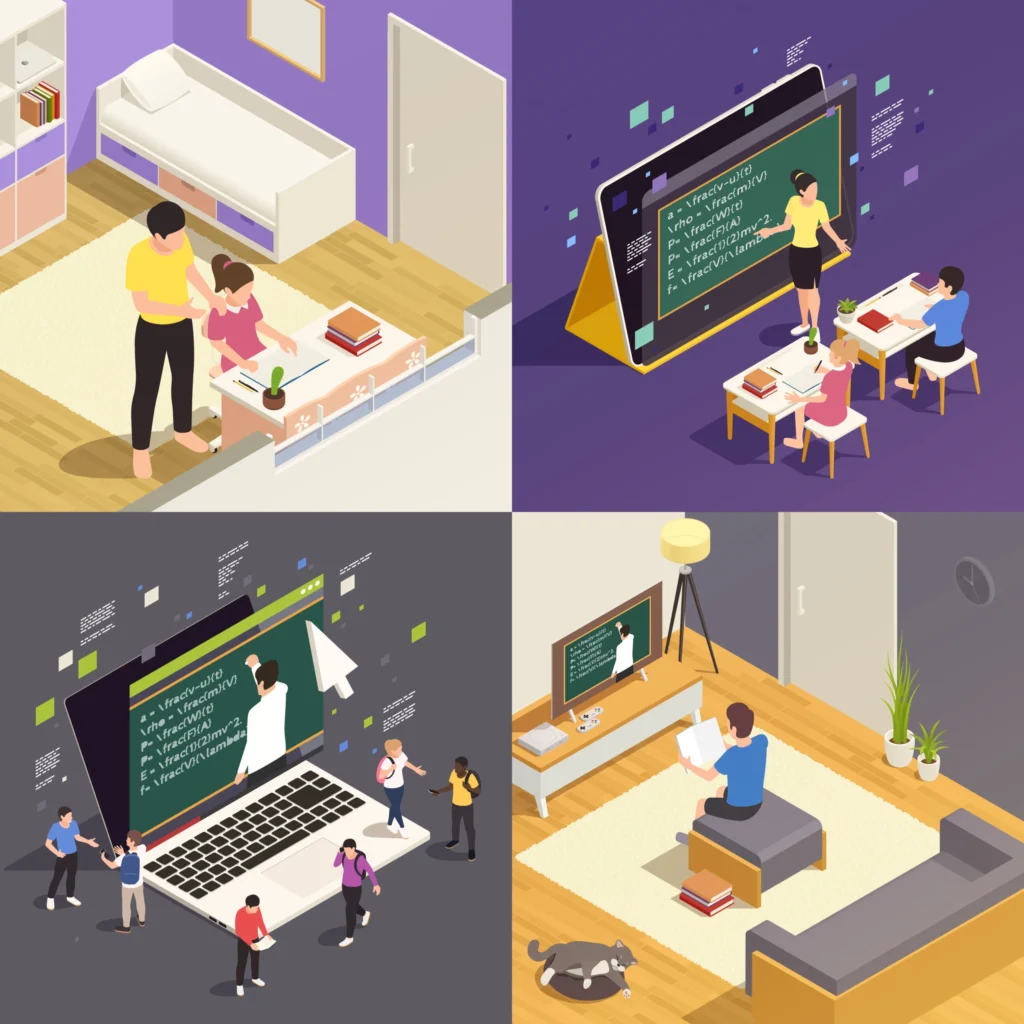 Visual concept showing overcoming blended learning obstacles: proven strategies