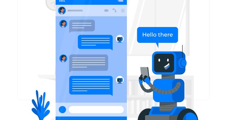 Chatbot on a messaging app for e-learning